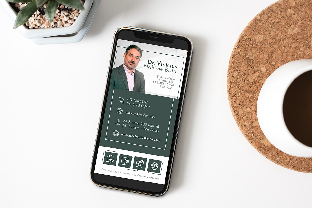 design-criacao-visual-cartao-digital Imagem demonstrativa do cartão digital desenvolvido para o Dr. Vinícius Nahime Brito.