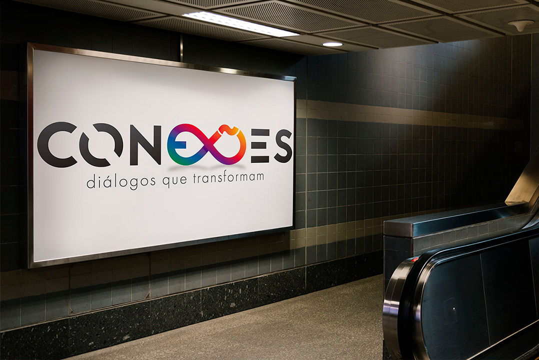 design-identidade-visual Imagem demonstrativa da identidade visual desenvolvida para o cliente Conexões.