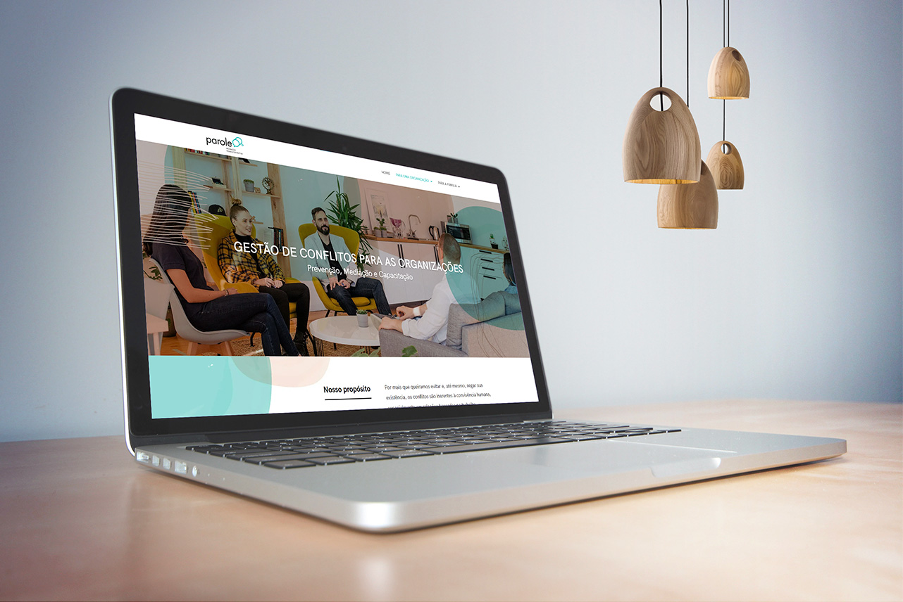 design-site-wordpres Imagem demonstrativa do site desenvolvido para o cliente Parole.