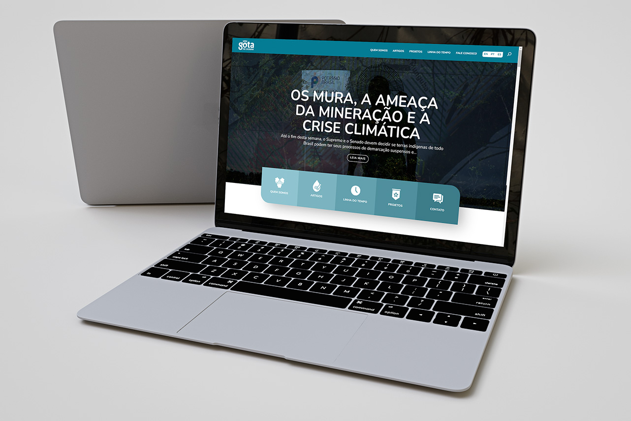design-site-wordpress magem demonstrativa do site desenvolvido para o cliente Uma gota no oceano.